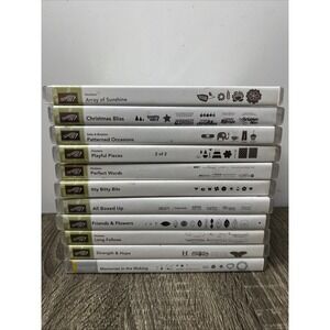 LOT OF 11 SETS Stampin Up Cling & Photopolymer Stamps Paper Crafts Some Retired